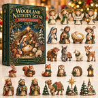 Woodland Nativity Scene advent calendar