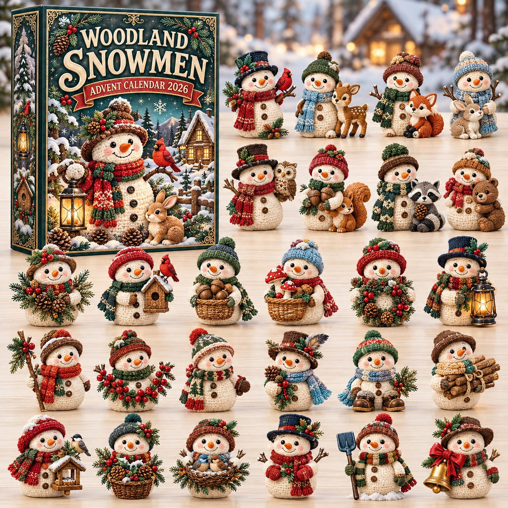 Woodland Snowman advent calendar