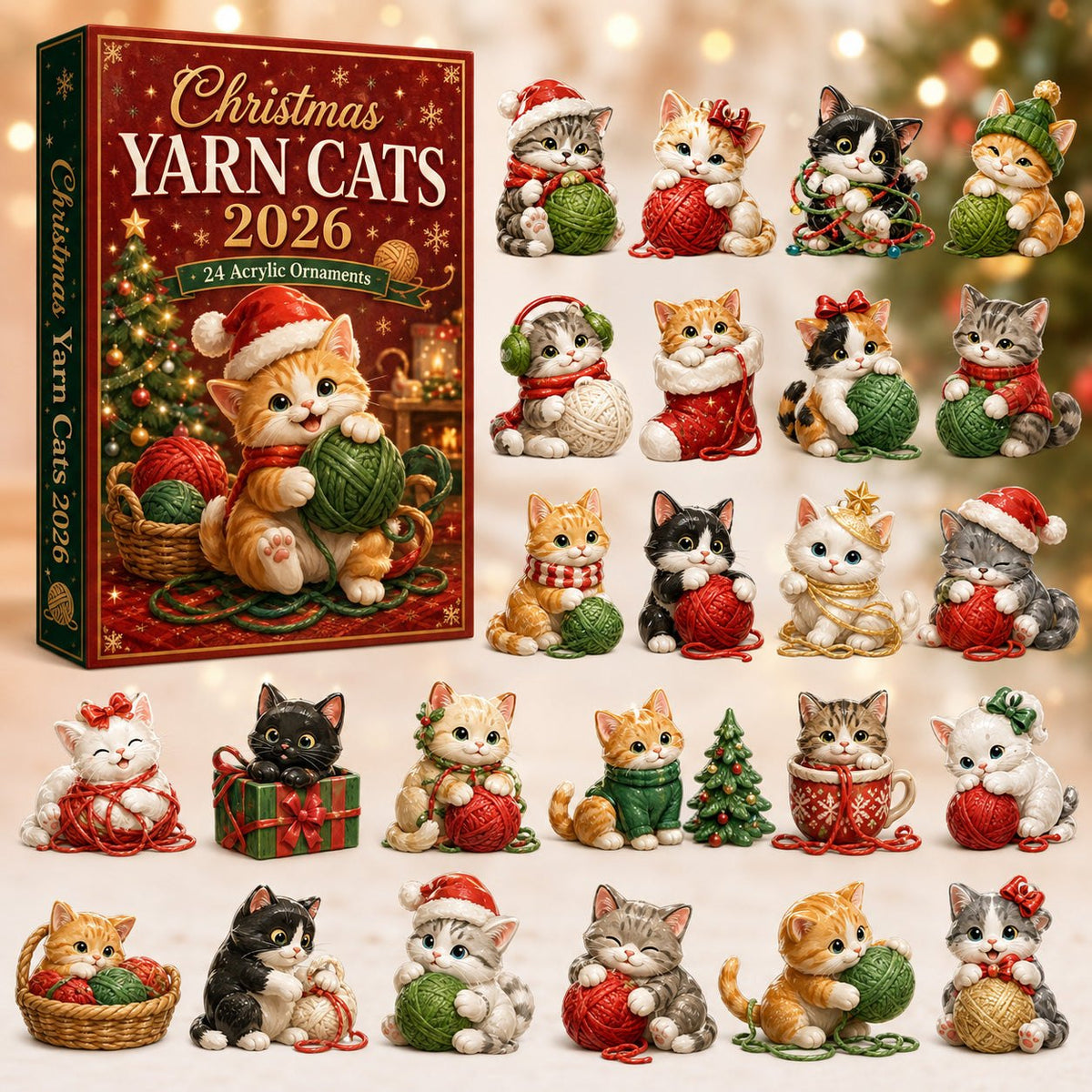 Xmas Cat & Yarn advent calendar