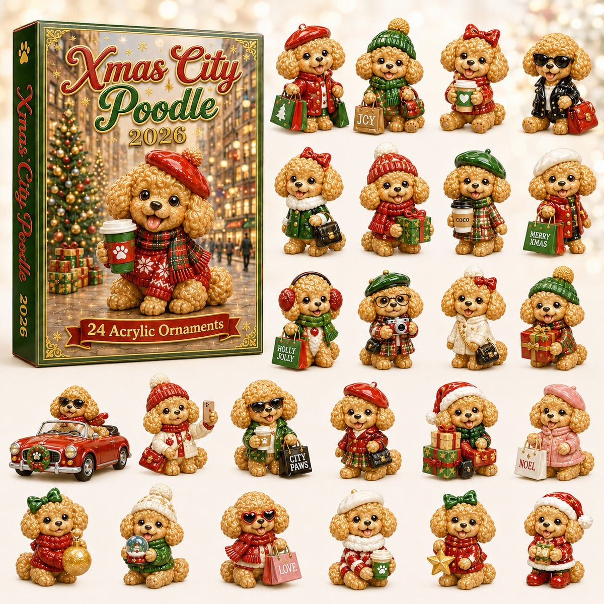 Xmas City Poodle advent calendar