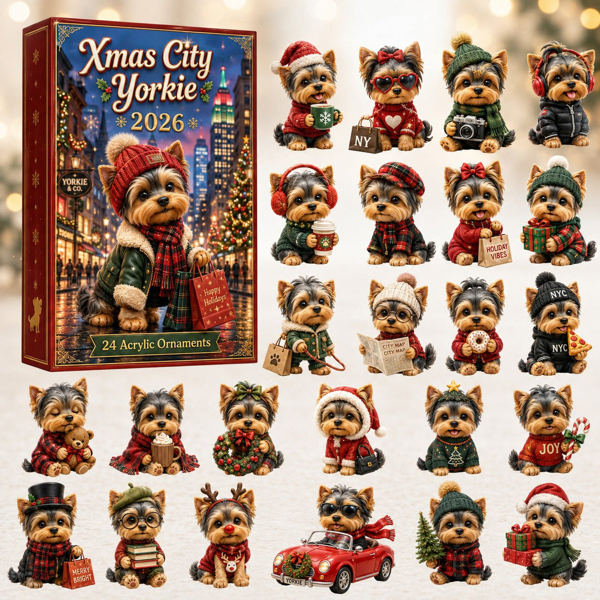Xmas City Yorkie advent calendar