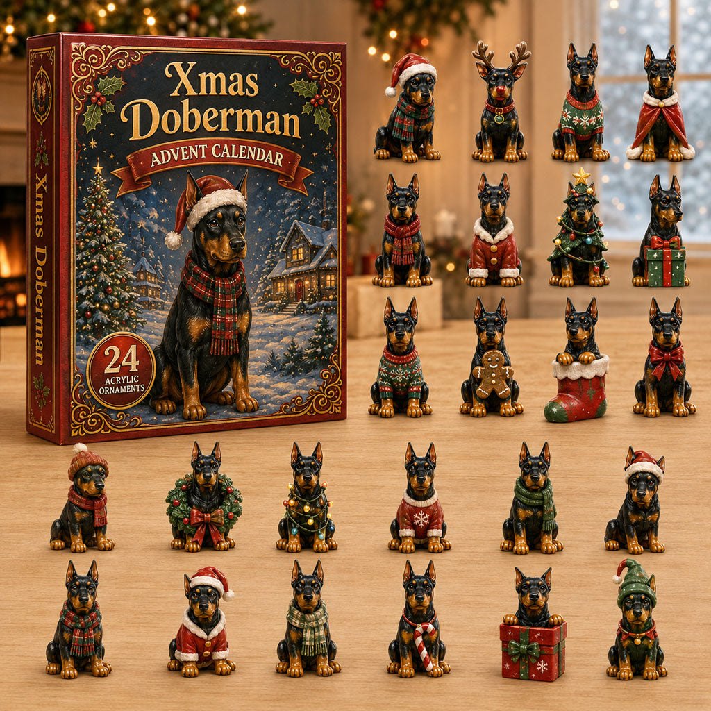 Xmas Doberman advent calendar