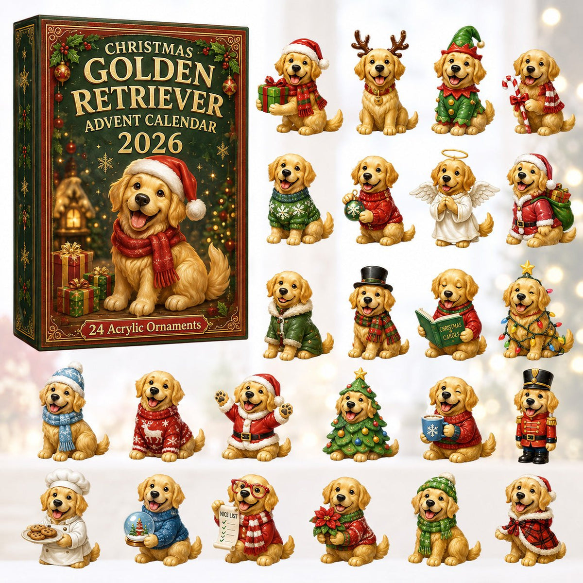 Xmas Golden Retriever Cosplay advent calendar