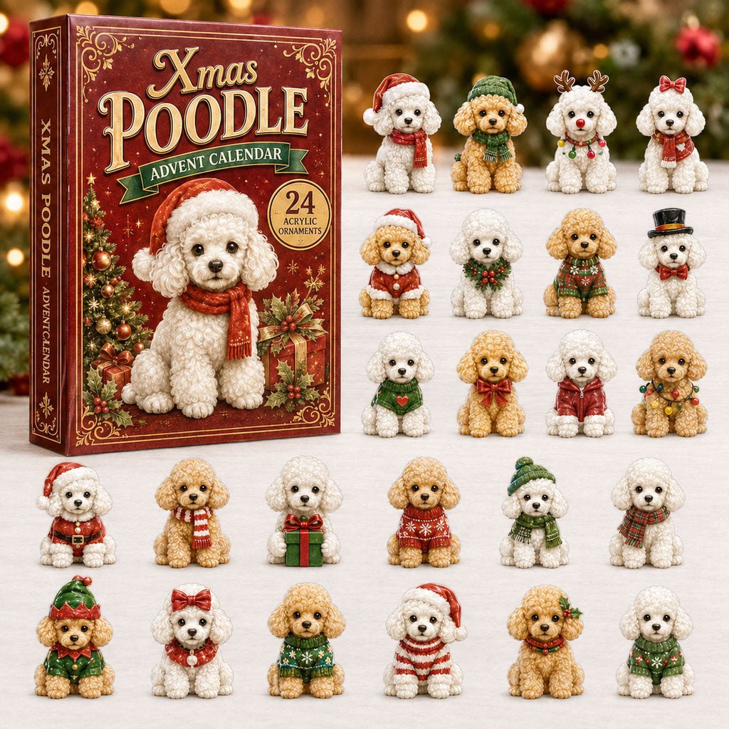 Xmas Poodle advent calendar