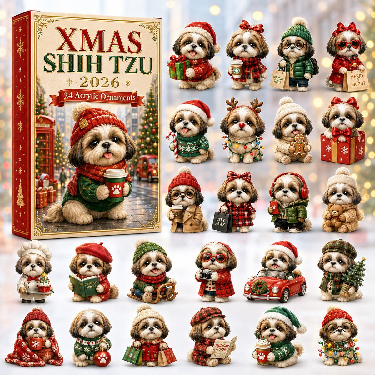 Xmas Shih Tzu advent calendar