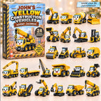 Yellow Constructive Vehicles advent calendar