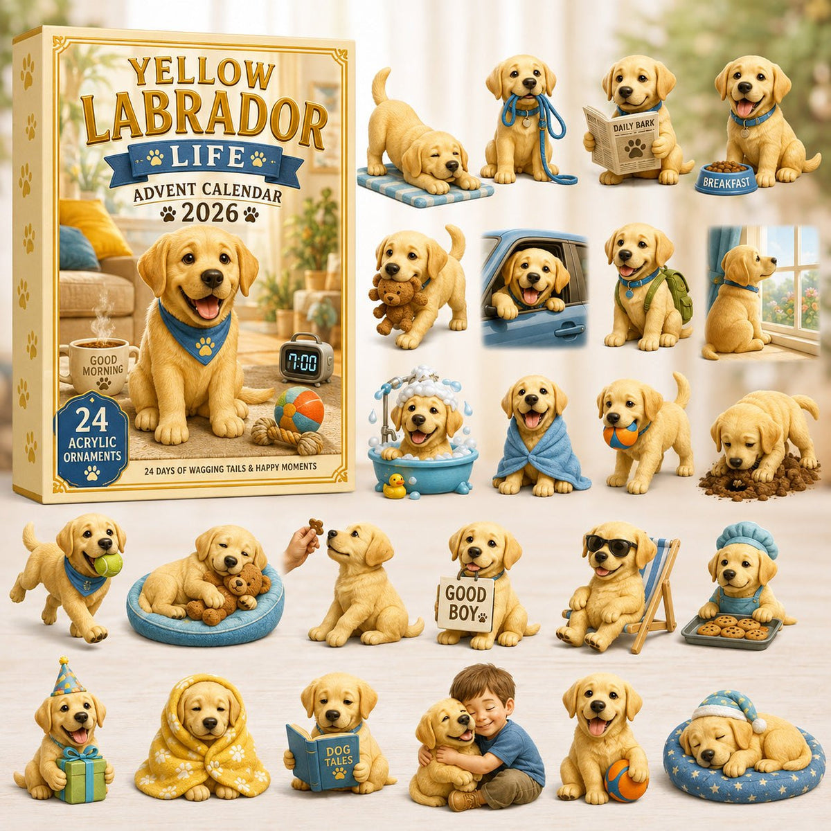 Yellow Labrador Life advent calendar