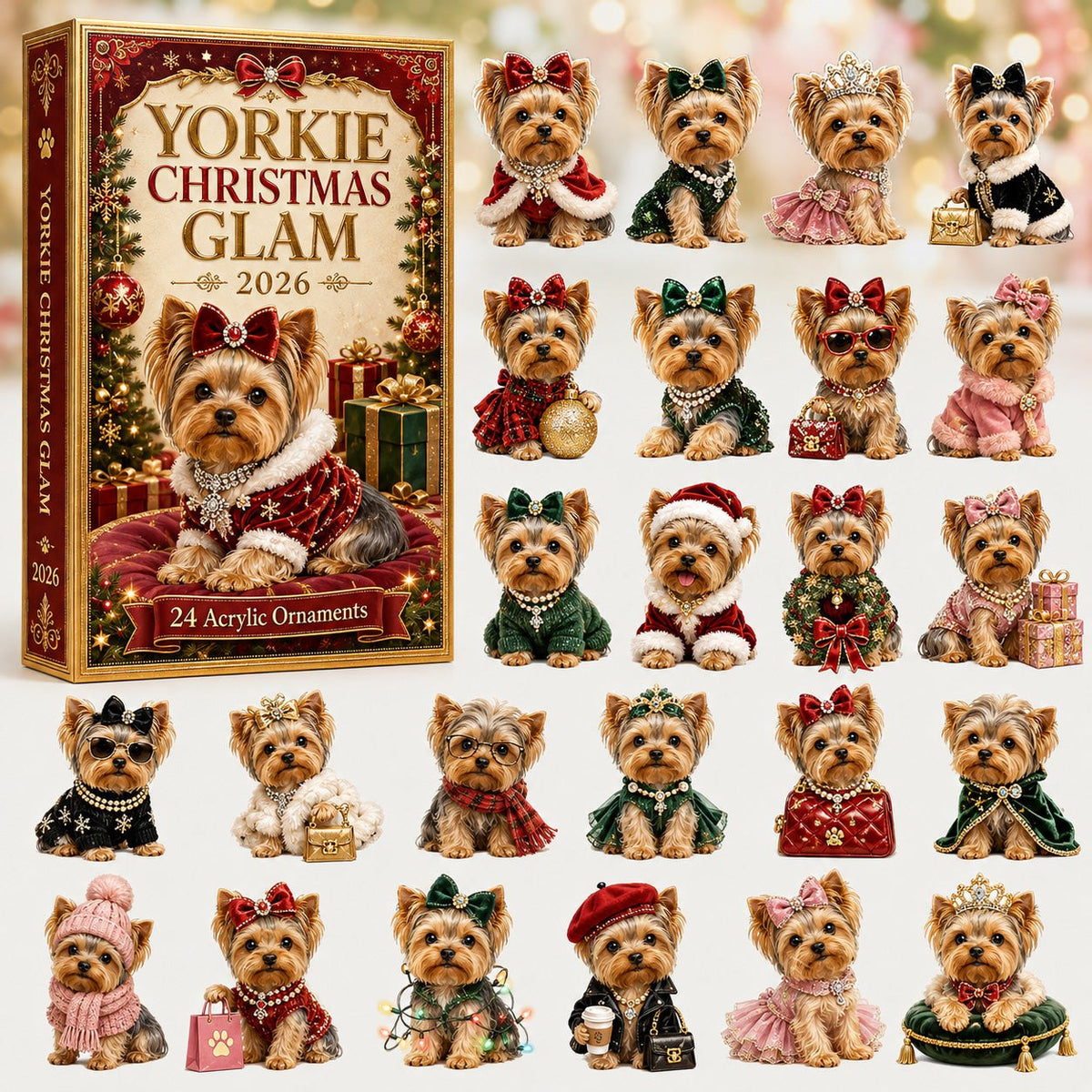Yorkie Christmas Glam advent calendar